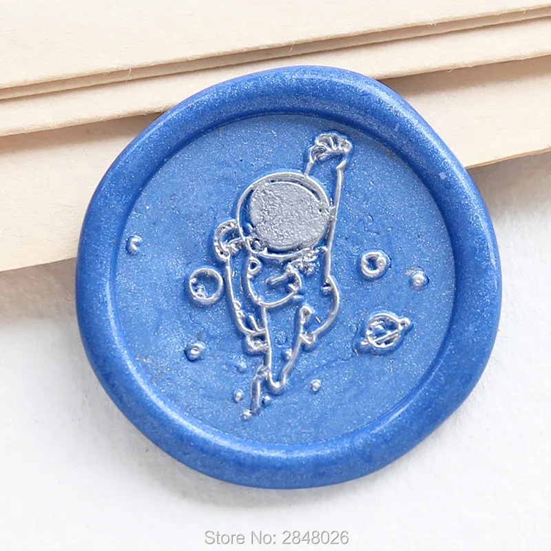 Astronaut  Seal Stamp,Retro  stamp,Space man Seal Stamp Kit,invitation s,gift packing Party