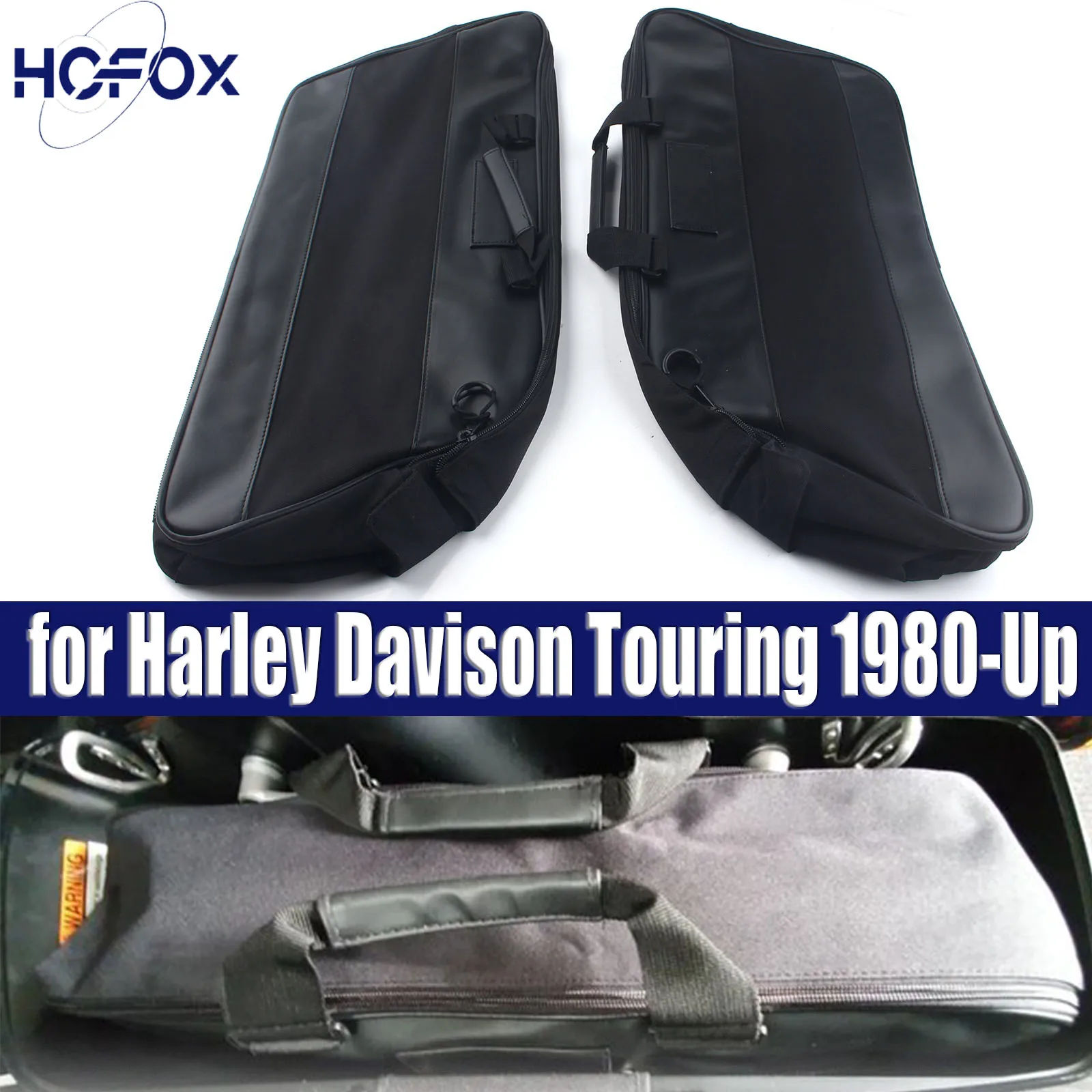 

Motorcycle Saddle Bag Luggage Rack Liner Saddlebag for Harley Davison Touring 1980-Up Hard Saddlebags Travel Paks