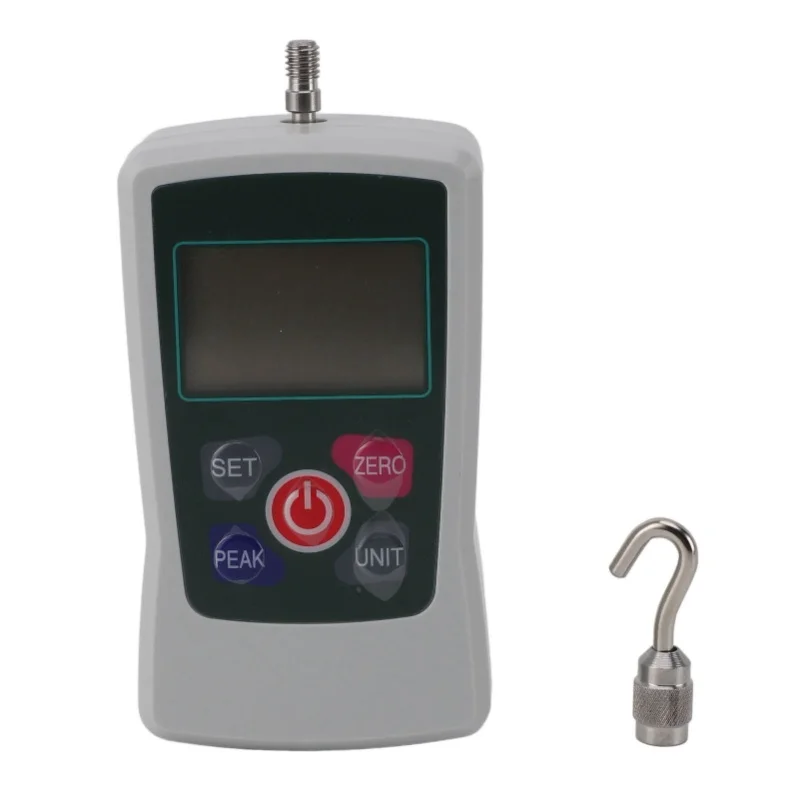 Mini Digital Force Gauge Built In Sensor Battery Powered Portable Push Pull Tension Tester 50-500N Range