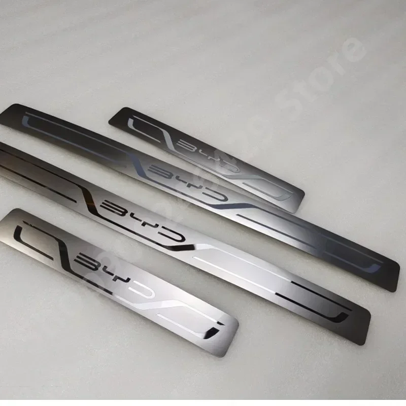 For BYD Atto 3 EV Car Door Sill Stainless Metal Protection for BYD Atto 3 Yuan Plus Song Plus Han Tang Qing Dmi Seal Dolphin