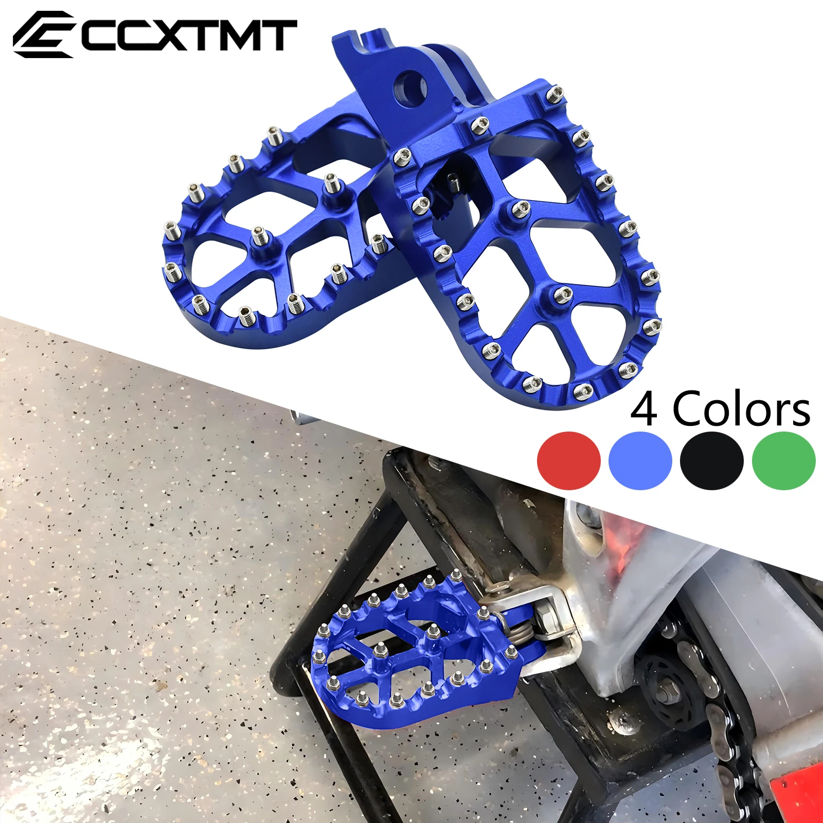 

For HONDA CR 125 250 CRF 150R 250R 250X 250RX 450R 450X 450RX 250L 450L 1000L 250M 250RALLY 2002-2021FootRest Foot Peg Pedals
