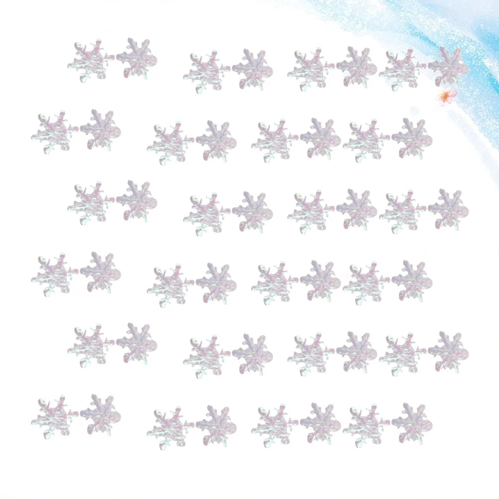 

2Packs Snowflake Confetti White Glitter Plastic Christmas Snowflakes 1.5cm Perfect Winter Wedding Party Decoration