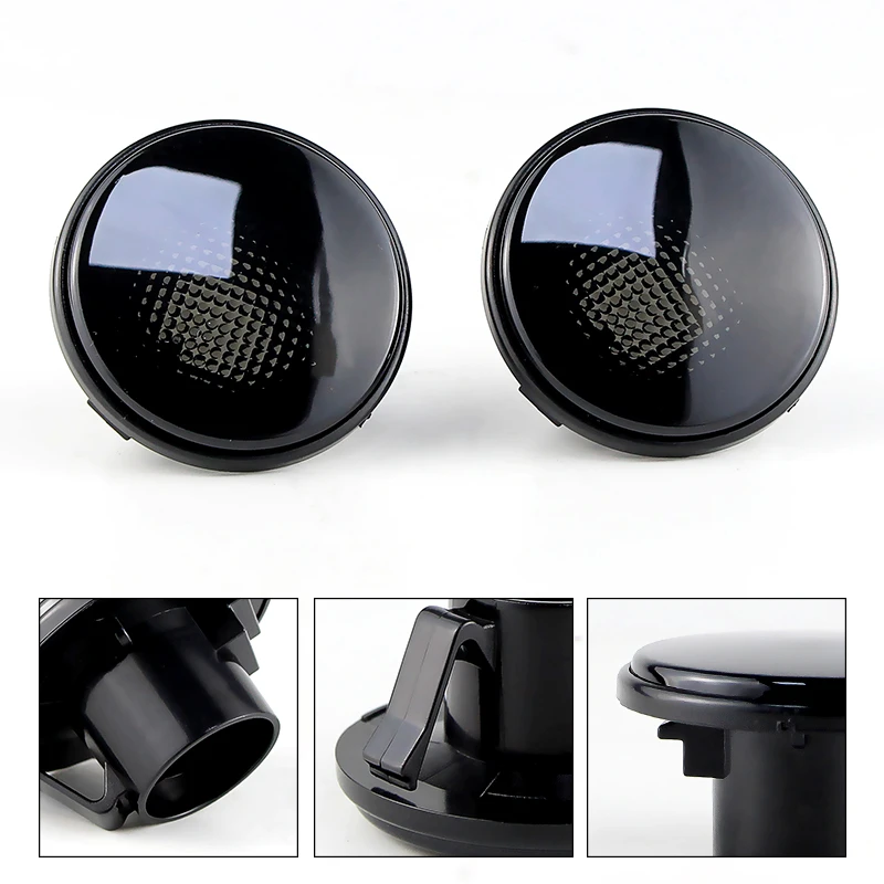 2PCS Casing Lampu Sein Samping Berwarna Asap Untuk Mazda MX5 MX-5 MK1 MK2 MK3 Penutup Indikator Lampu Sein 1989-2015 Tanpa Bohlam