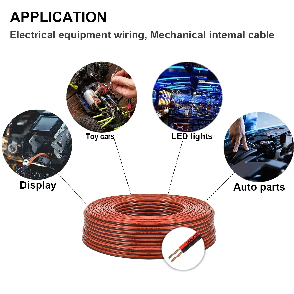 2 3 pin Electrical Cable LED Extension Wires 22/20/18AWG Tinned Copper Electric Wire For 5050 WS2812B Strip Light JST Connector