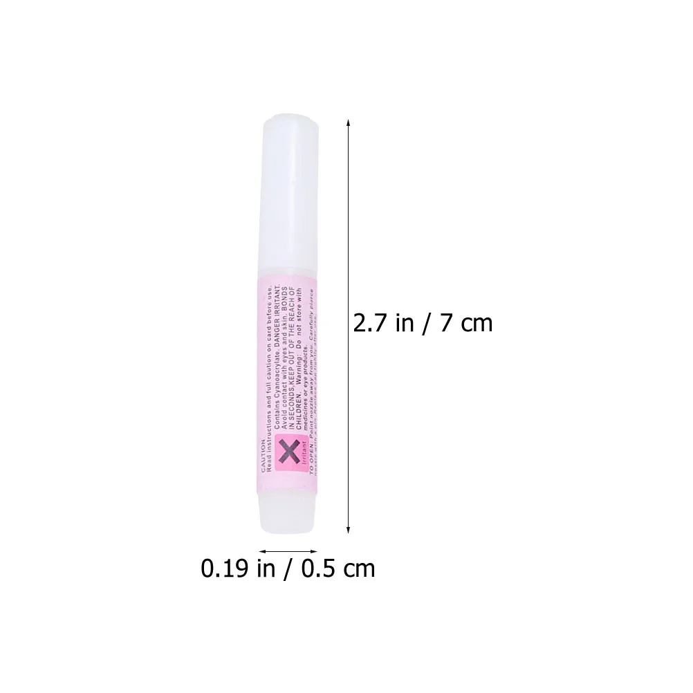 25 قطعة مسمار الفن الغراء لاصق قوي سريع الجفاف مسمار تلميح الغراء مناسبة للنصائح الفرنسية كاذبة مانيكير أداة صالون الاستخدام