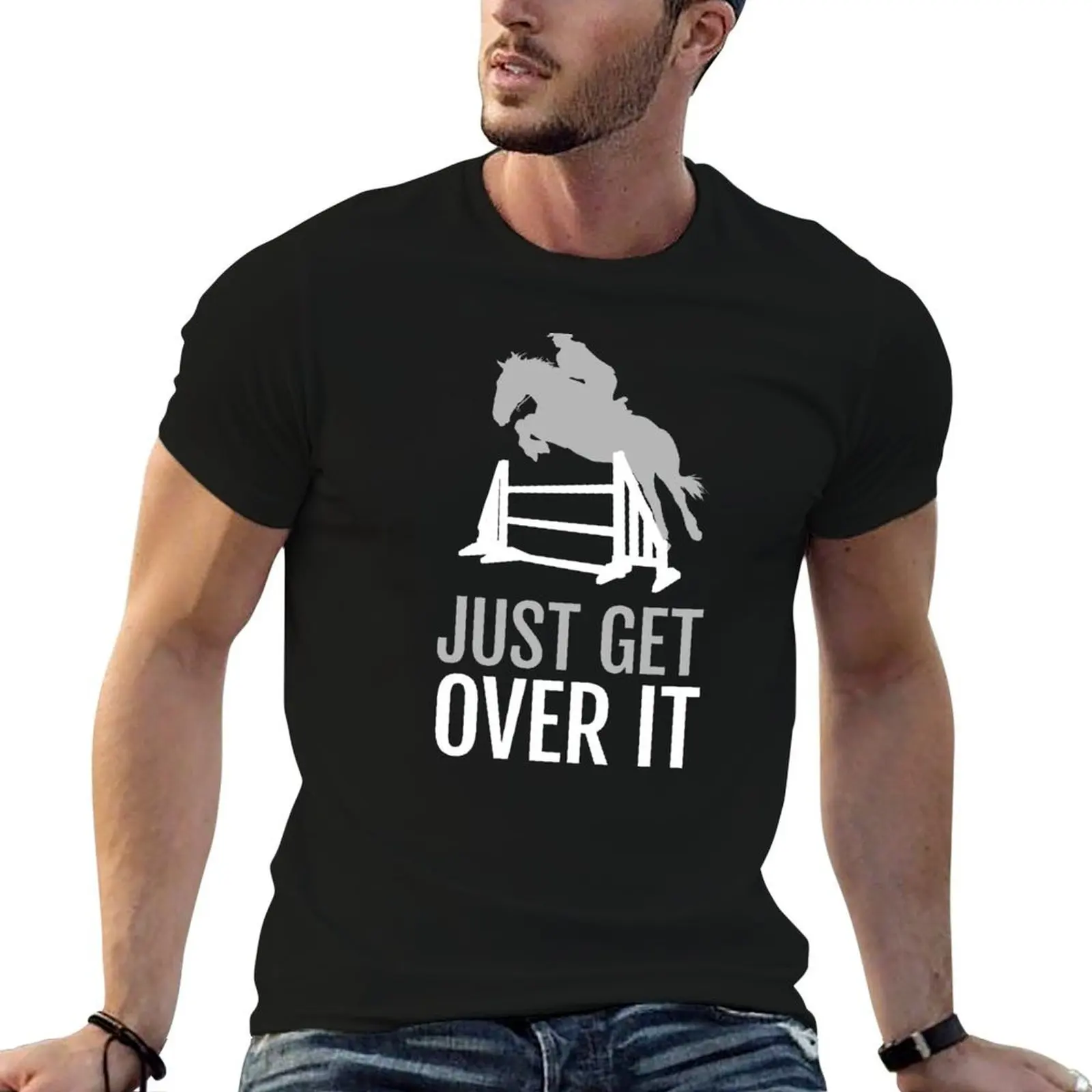 

Equestrian Horse Jumping for Girls and Women T-Shirt man tshirt t shirts for man pack cotton man t shirt luxury T-shirt
