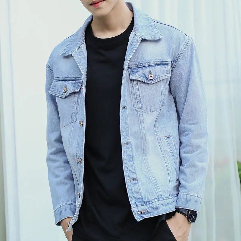 

Осенние джинсовые куртки с лацканами, мужские винтажные японские ретро-модные пастушки из ткани, верхняя одежда, дизайнерское ковбойское пальто из стираного камня для мужчин
