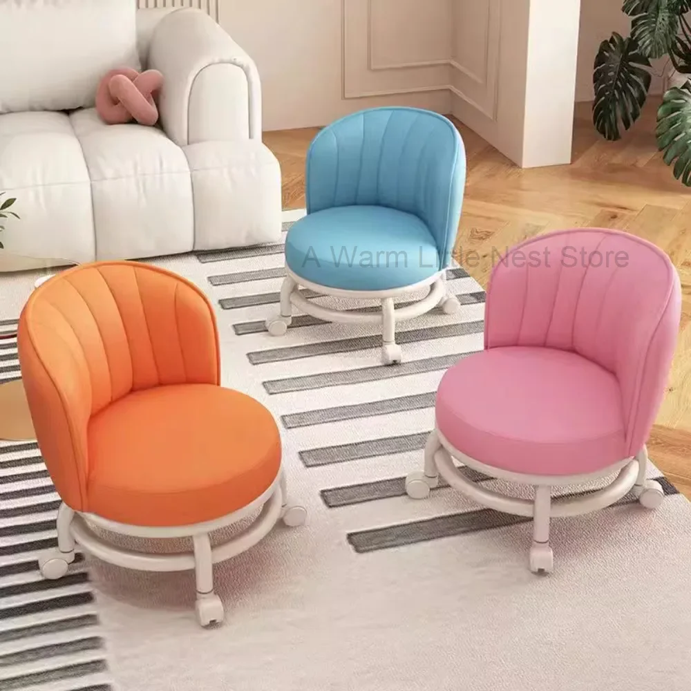 Nordic Luxury Foot Stool Dressers Design Modern Mobile Foot Stool Lounge Hotel Taburete Tocador Maquillaje Interior Decorations