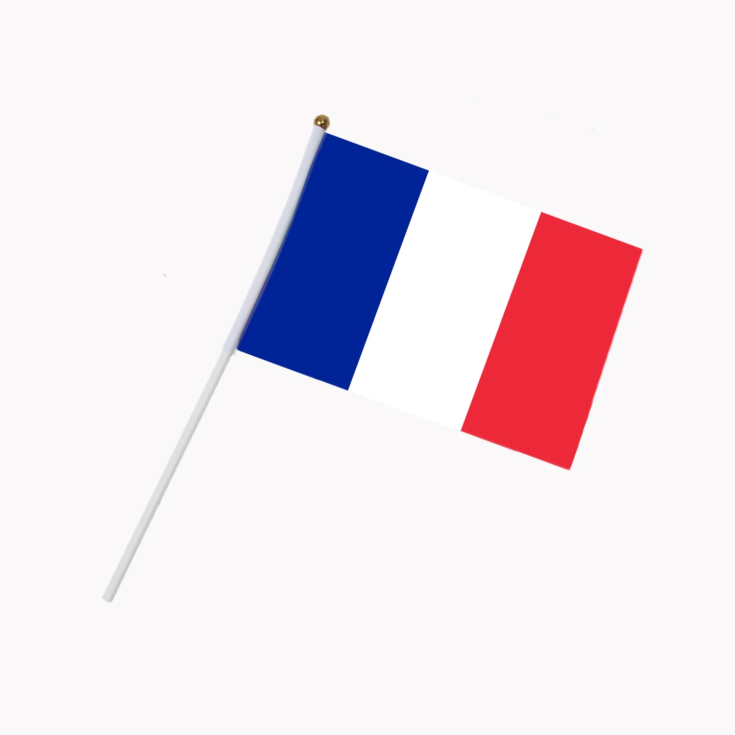 Small France Hand Waving National Flag 14*21cm #8 Polyester Flag 10pcs/pack