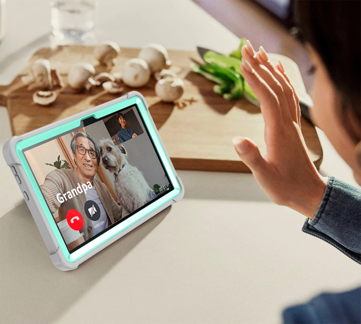 حافظة لجهاز لينوفو تاب M10 HD 3rd Gen 10.1 بوصة 2022 غطاء متين واقٍ عالي التحمل مع مسند لـ TB328