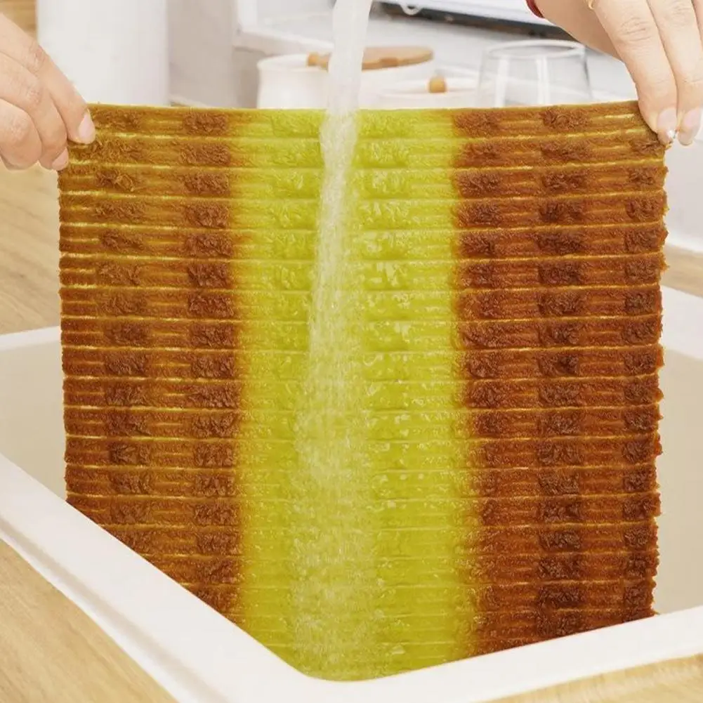 Eco Paper Towel Alternative Reusable Microfiber Cloths Thick Absorbent Washable Towels Tearable Wet Dry Wipes for Kitchen Use