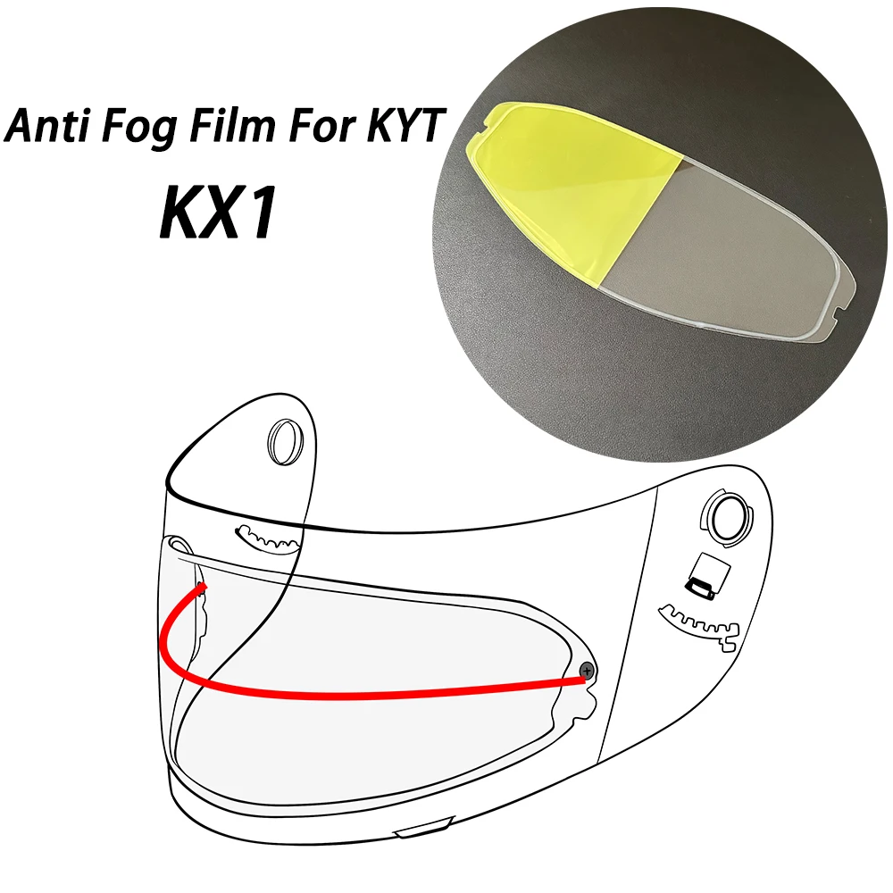 

For KYT KX1 KX-1 Helmet Visor Anti-Fog Insert Clear Film