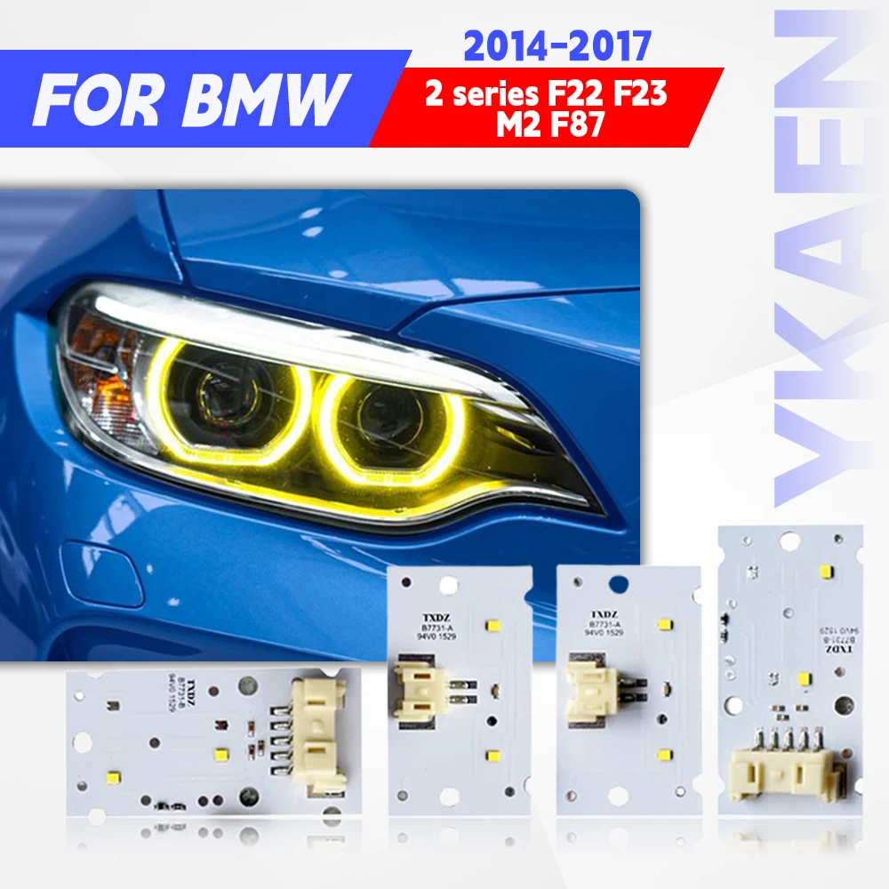 

LED Angel Eyes DRL Chips Module For BMW 2 Series F22 F23 F87 M2 14-17 Xenon Headlight Yellow Daytime Running Light 63117388923