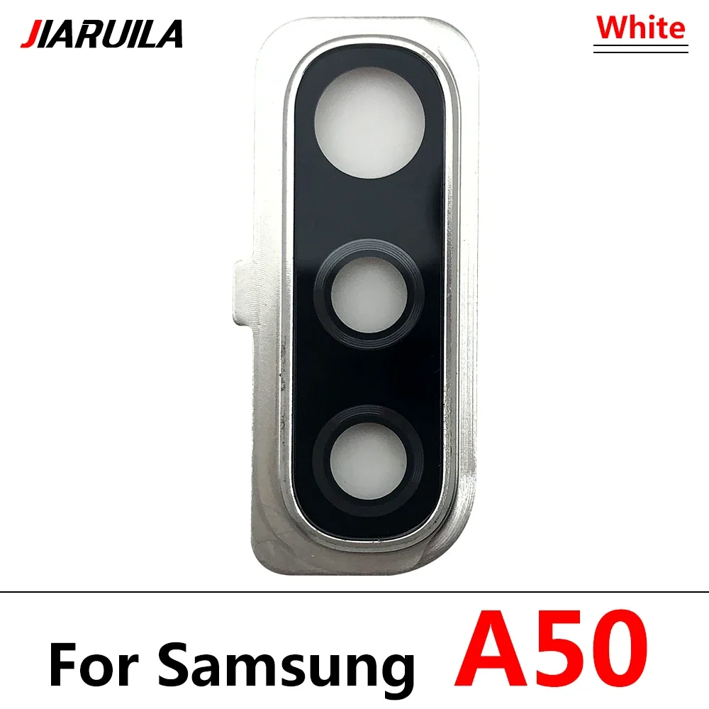 New Rear Camera Glass Lens Cover With Frame Adhesive Holder Replacement Spare Parts For Samsung A50 A70 A21 A21S A14 A23 5G