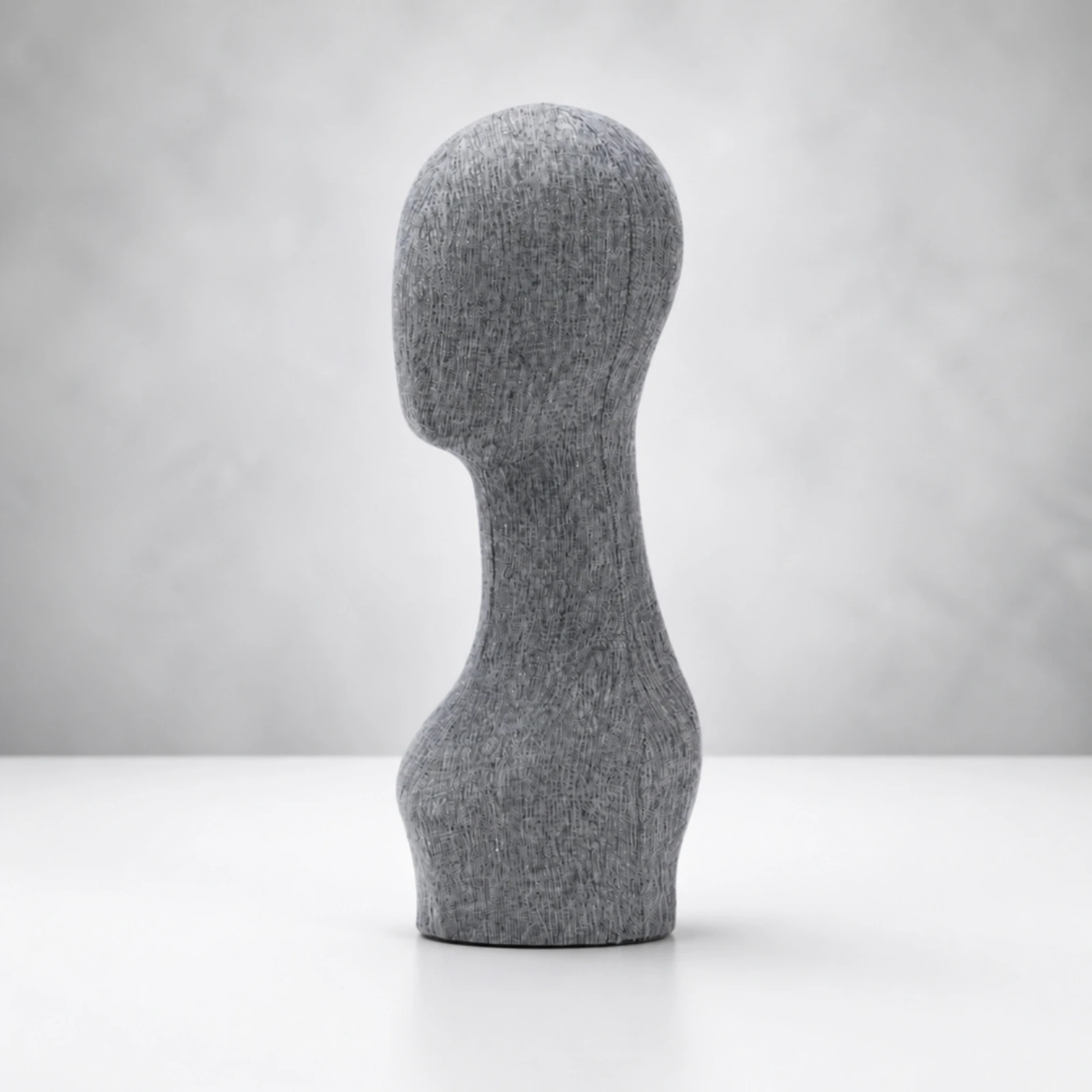 Mannequin Head with Neck Neutral Fabric Mannequin Head Hat Display Stand Professional Lightweight for Milliners, Window Displays