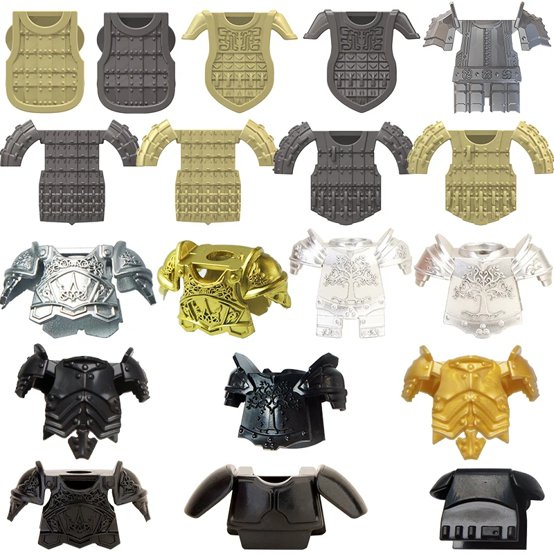 Medieval Military Building Blocks Mini Bricks Solider Figures Gifts Weapon Guns Accessories Helmet Armour Kids Adults Toys MOC