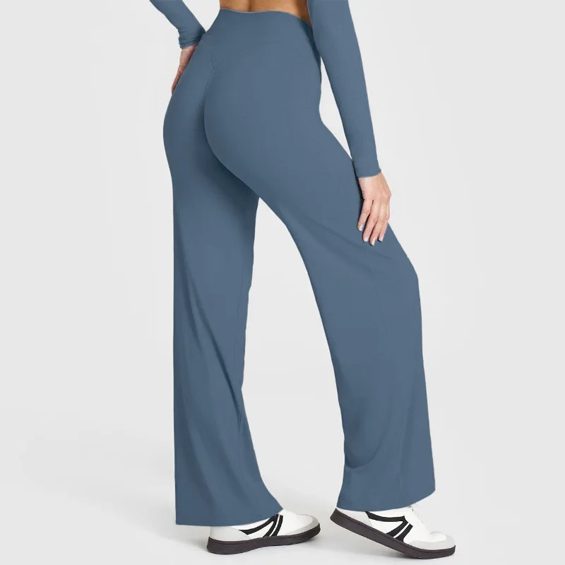 

Прямые брюки из ультрамягкой масляной ткани, женские брюки для йоги со средней талией, спортивные брюки для пилатеса, бега, брюки для йоги