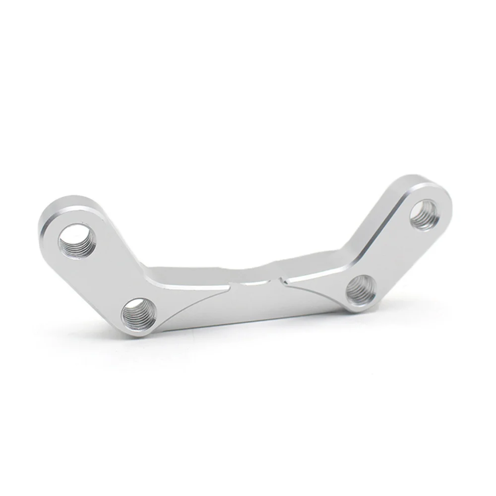 Motorcycle Caliper Adapter Code Brake Caliper Rotor Adapter Brackets for Vespa LX125 150 S125(Silver)