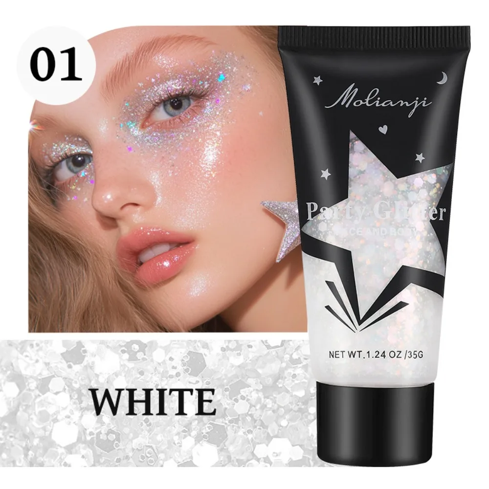 液体グリッターアイシャドウジェルクリスマスメイクカメレオンキラキラアイシャドウヘアフェイスボディネイルDIYパーティー多機能メイクアップ