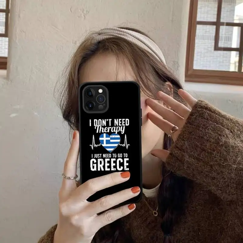 Greece Greek National Flags Phone Case for iPhone 11 12 13 Mini Pro Max 8 7 6 6S Plus X 5 SE 2020 XR XS Funda Case