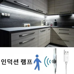 5V USB LED Strip With Hand Sweep/Human Motion Sensor 1M 2M 3M 5M Light Tape Decoration Ribbon for TV Kitchen Room
