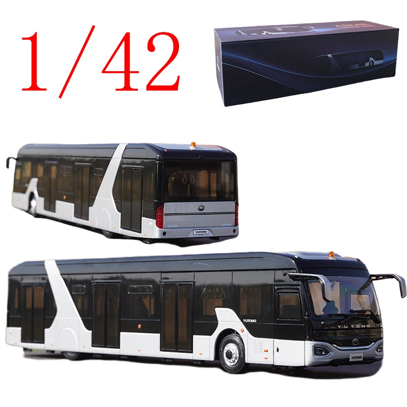 

Diecast 1/42 Scale Yutong Alloy Model Cars Yutong Shuttle Bus AB14E Play Vehicles Toys for Boys Gift Original Box