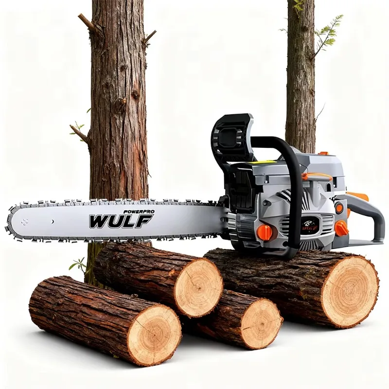 Vertak 51CC Powerful Gasol Chainsaw 2-Stroke Engine 20inch Guide Bar Efficient Logging Wood Cutting