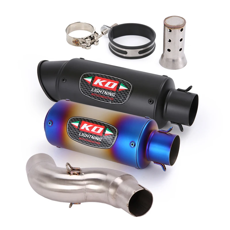 

For Honda CTX700 Any Years Slip On Motorcycle Exhaust System Muffler Escape DB Killer Middle Connect Tube Stainless Steel Tips