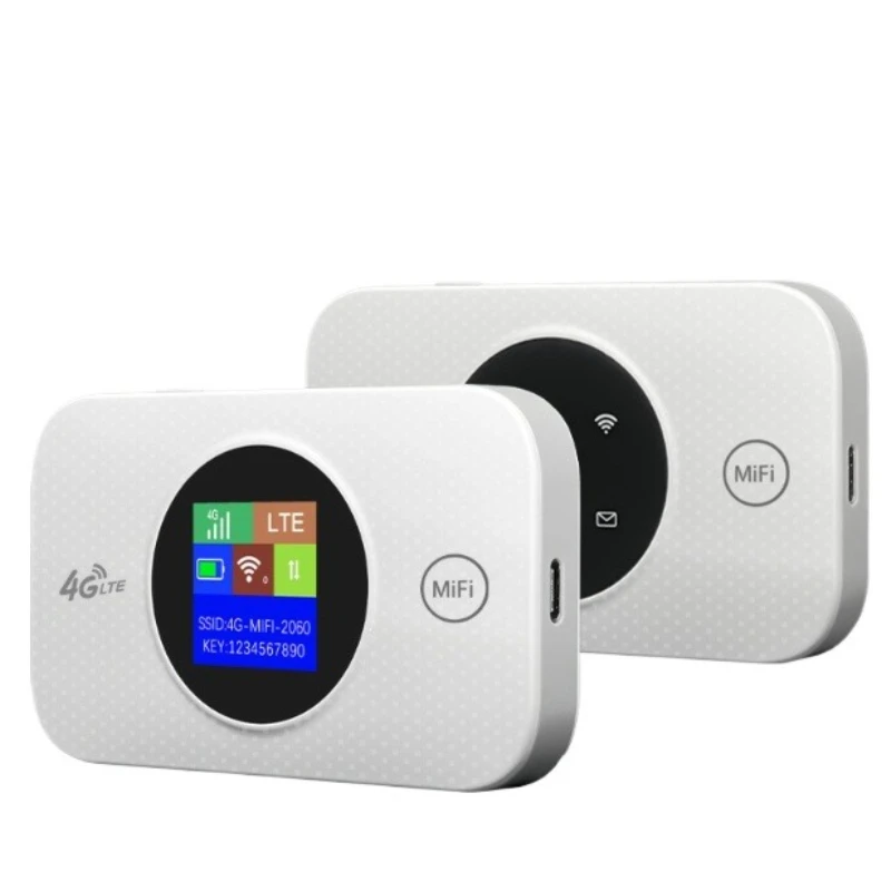 

4G portable WIFI color light wireless MIFI with SIM card, detachable battery For mobile router