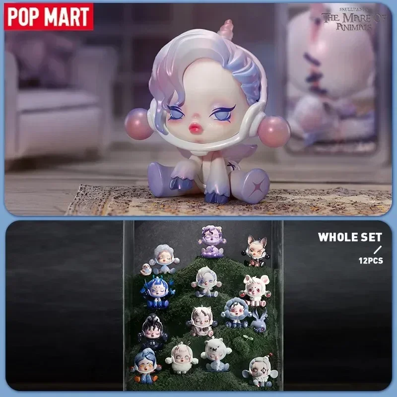 البوب مارت Skullpanda فرس الحيوانات سلسلة صندوق أعمى اللعب Kawaii أنيمي عمل الشكل Caixa Caja مفاجأة صندوق غامض الدمى