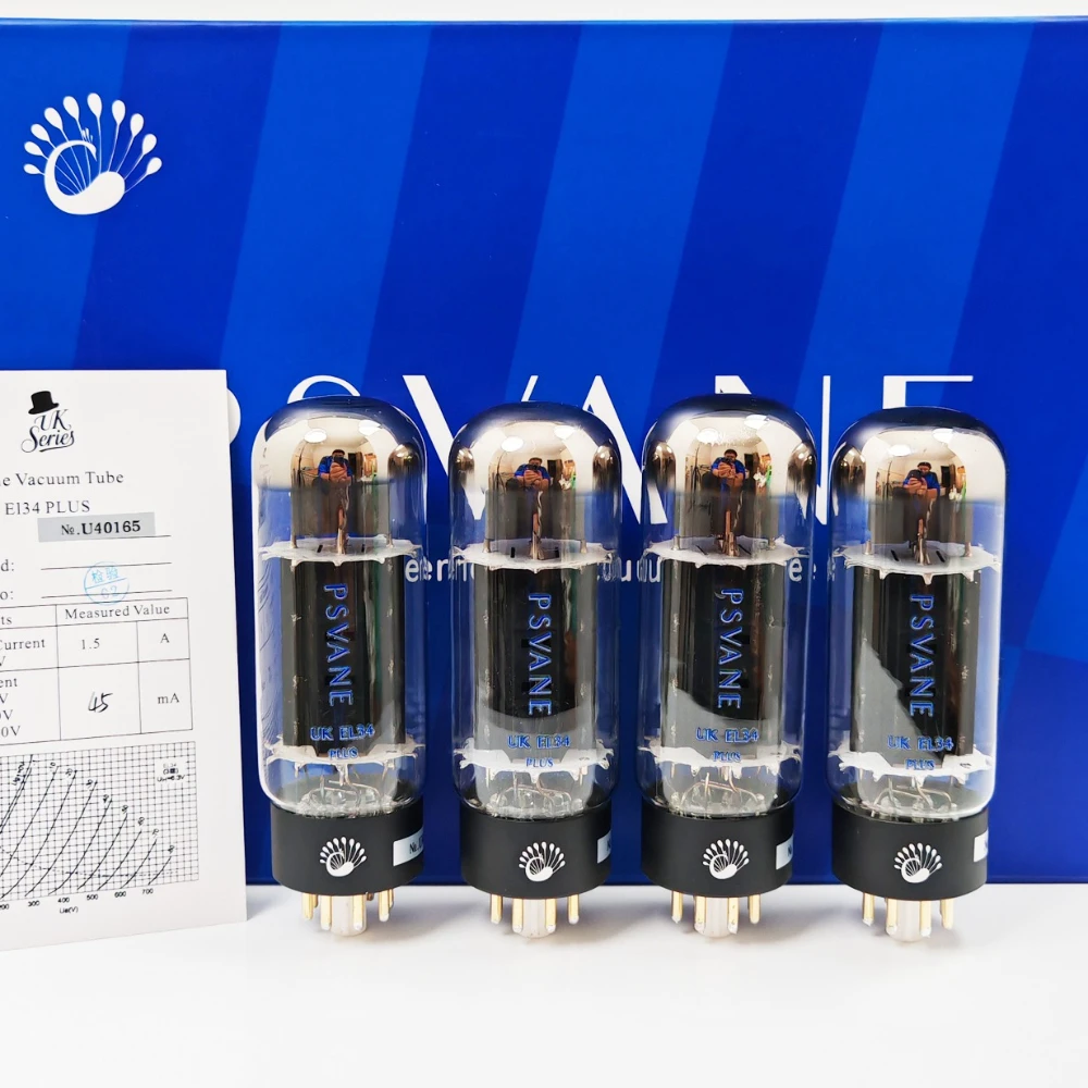 

PSVANE UK-EL34 PLUS Обновление ламповой лампы EL34 EL34C EL34B 6CA7 6P3P 6L6 HIFI Аудиоклапан Комплект электронного лампового усилителя DIY
