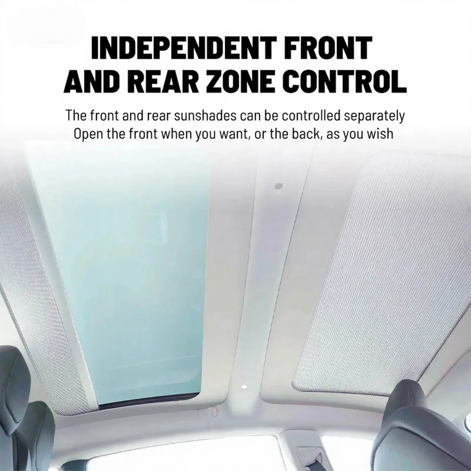 Najnowszy elektryczny, wysuwany daszek przeciwsłoneczny do Tesla Model 3 Highland 2019+, osłona dachowa, sterowanie głosowe w języku angielskim, sterowanie przyciskami, osłona przeciwsłoneczna.