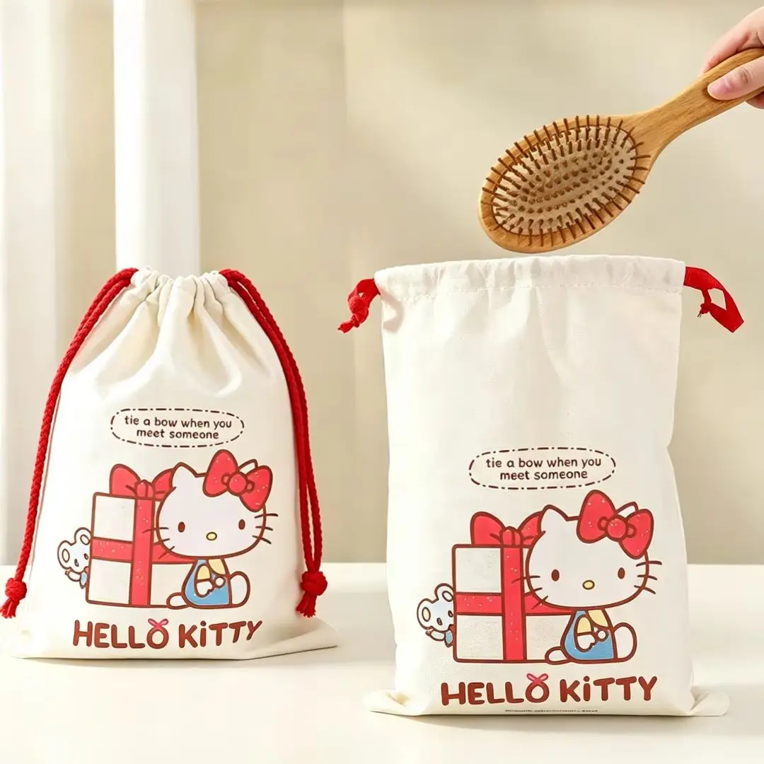 4pcs Sanrio Hello Kitty Bundle Pocket Travel Storage Bag Luggage Underwear Shoes Drawstring Organizing Bag