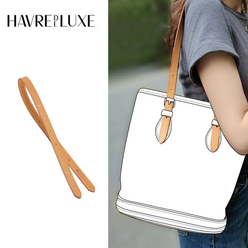 Shoulder strap replacement bucket bag shoulder underarm beeswax color changing leather single-purchase accessories