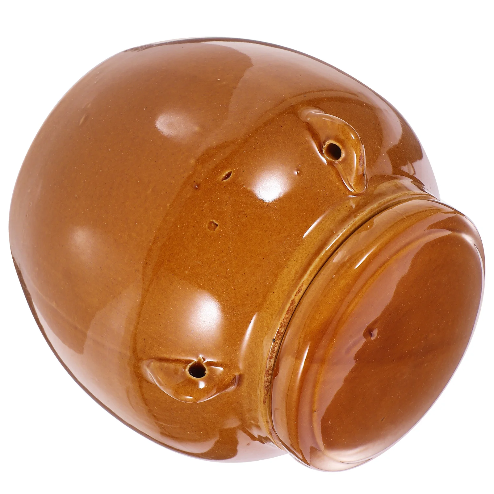 

Ceramic Pickle Jar Sealed Traditional Chinese Kimchi Pot Sturdy Long Term Use for Grains Jams Pickle Jar