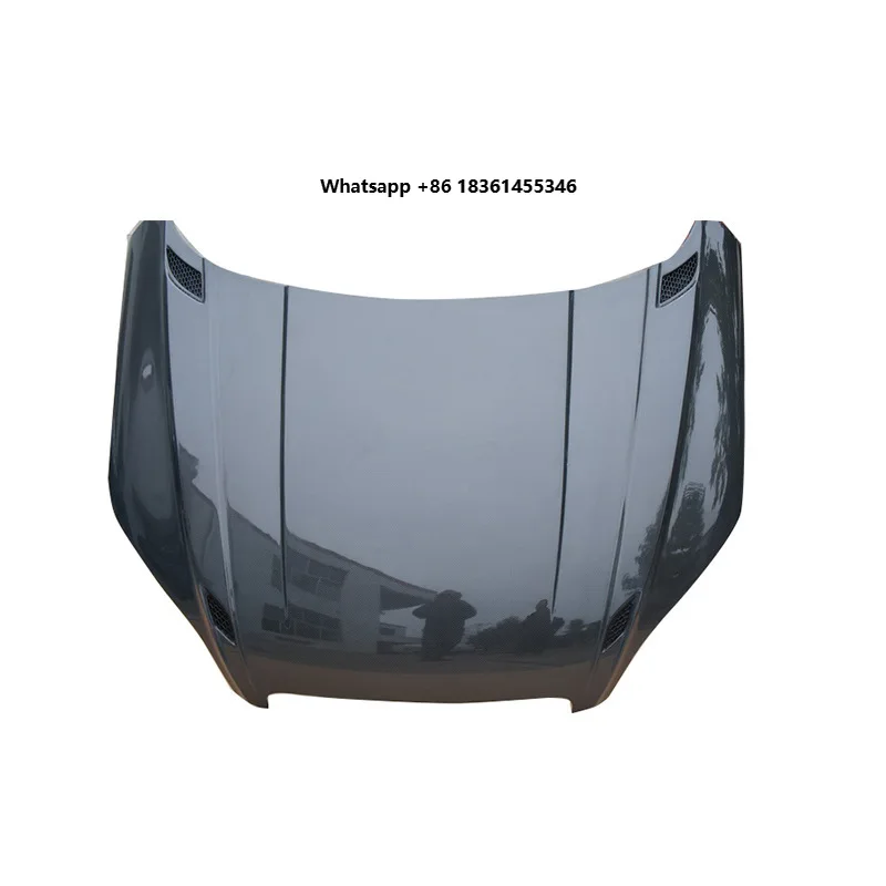 

For TTS (2008-2015) Carbon Fiber Engine Hood (Lightweight, No Squat, Replacement Installation)
