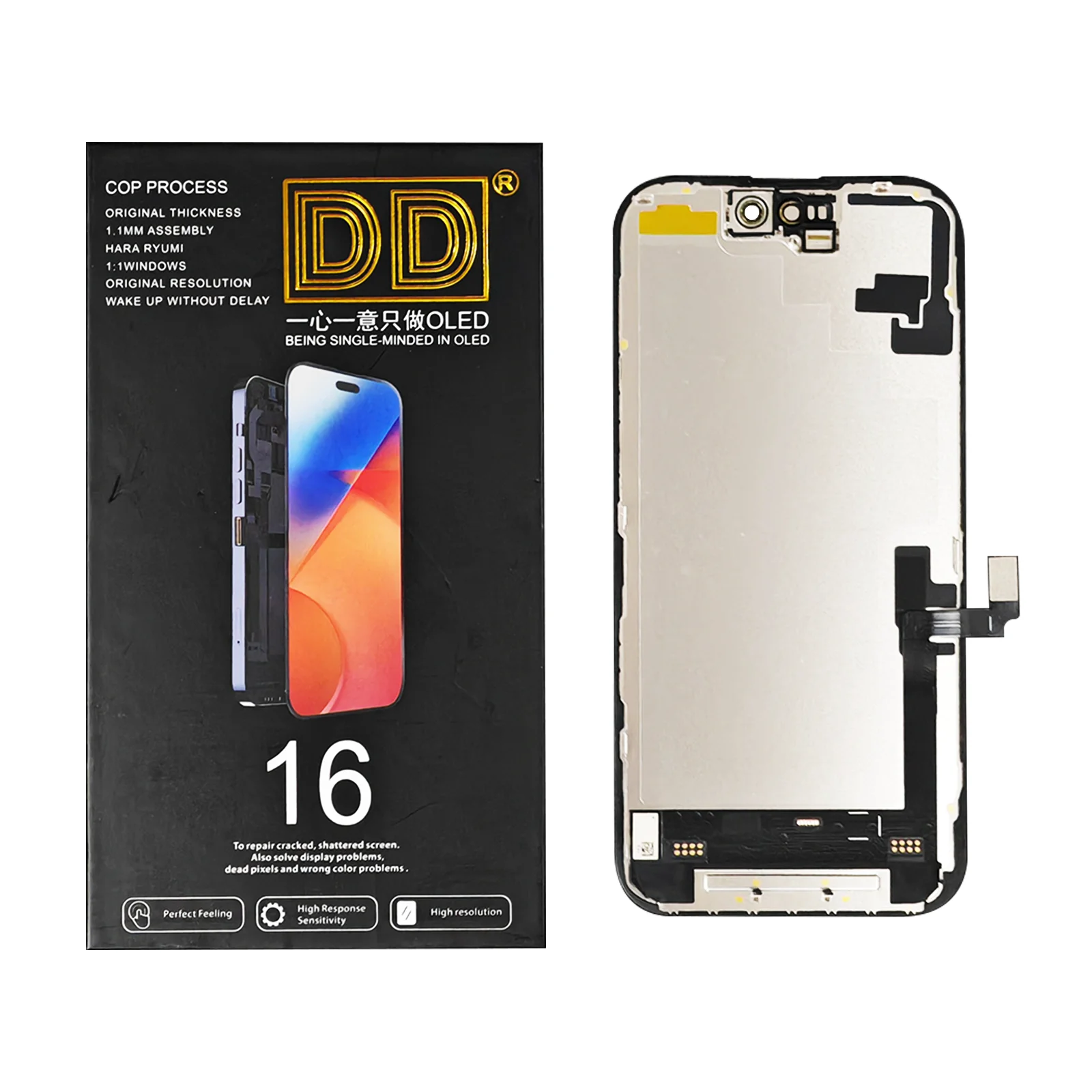 16 DD Soft OLED LCD Display Touch Screen Assembly For iphone 12 13 