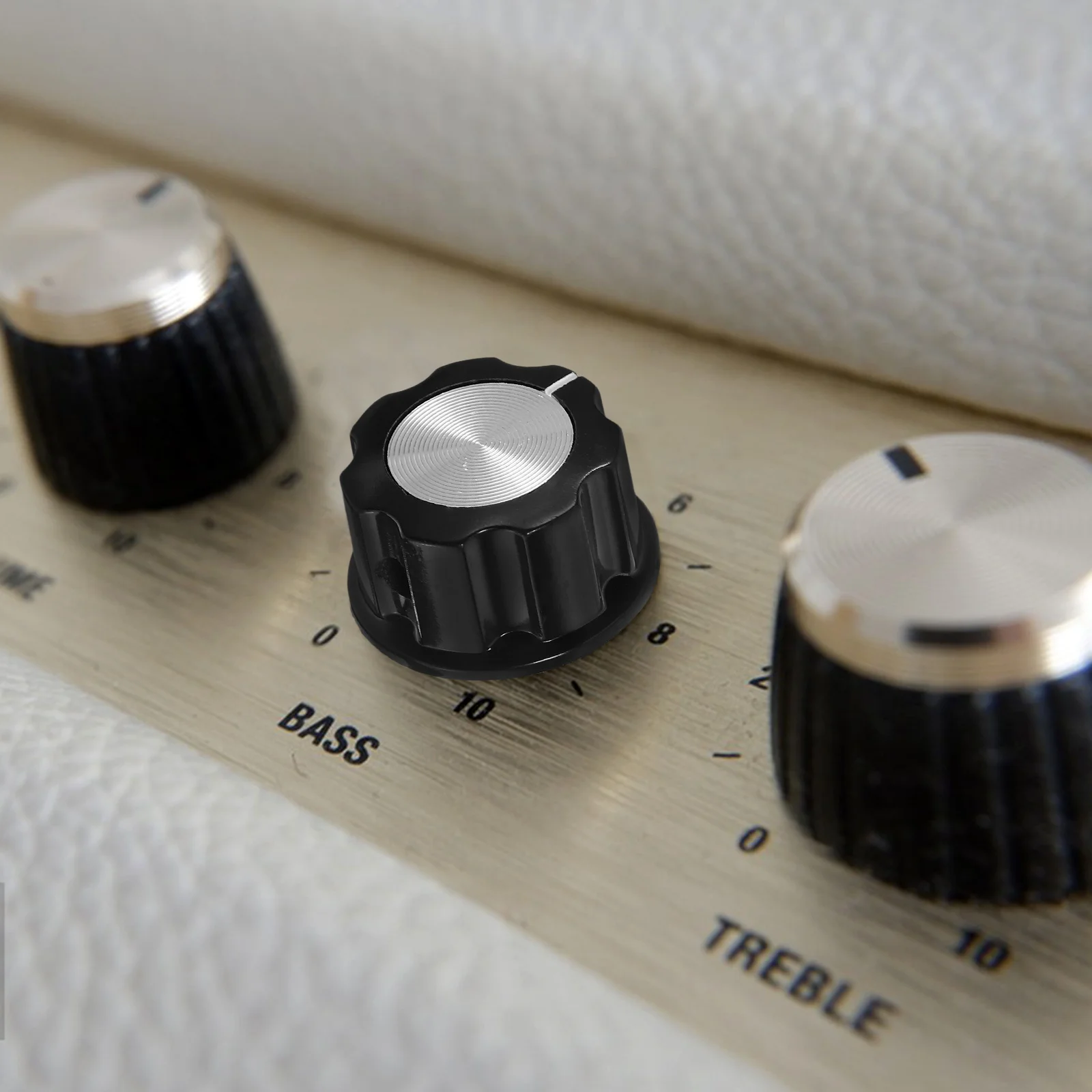 

6pcs Volume Control Knobs 6Mm Shaft Aluminum Alloy For Guitar Bass Speaker Amplifier Precision Audio Adjustment Knob Caps