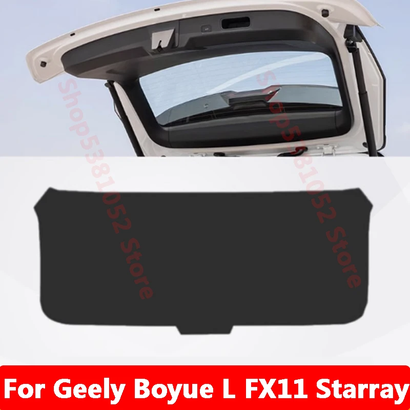 

For Geely Boyue L FX11 Starray Atlas L 2023 2024 Car Rear Trunk Tailgate Protection Pad Trunk PU Leather Pad Accessories