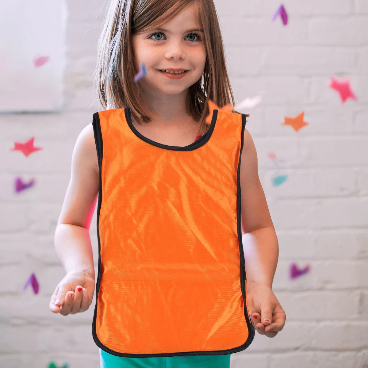 

6pcs Training Vest Bright Colors Fast Drying Soccer Football Basketball Team Sports Equipment Lightweight Durable Fabric