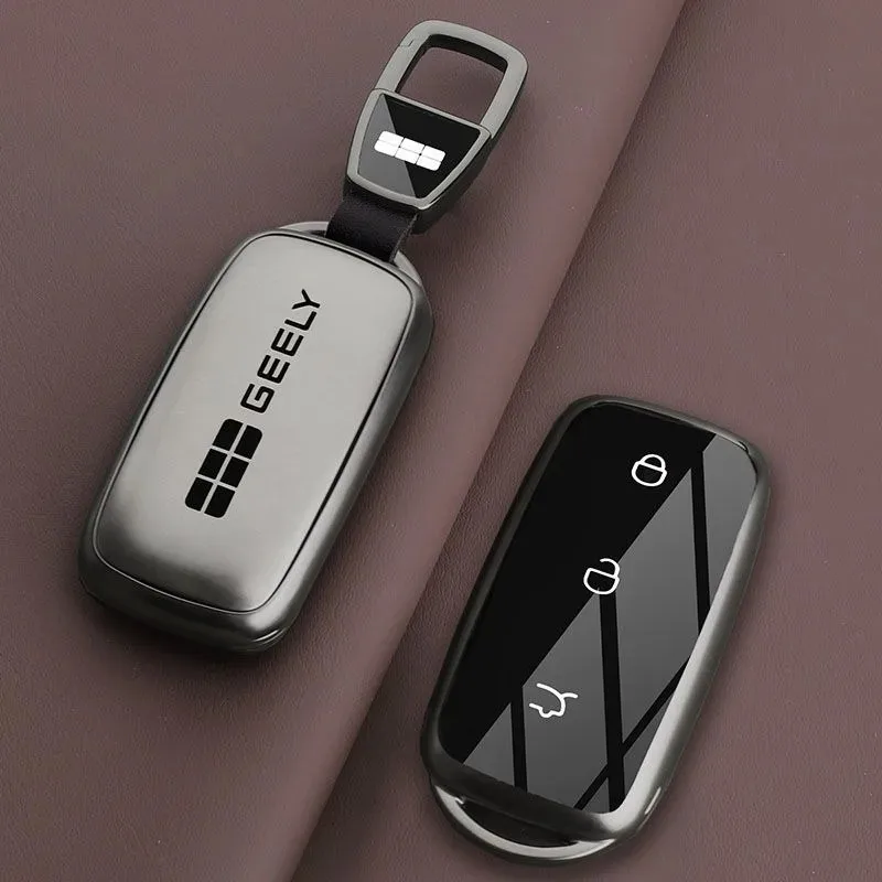 Key Cover for Geely Galaxy EX5 E5 E8 L6 L7 Galaxy Starry 8 EMI NO.1 Proton e.MAS 7 5 Keychain Fob Case Shell Car Accessories