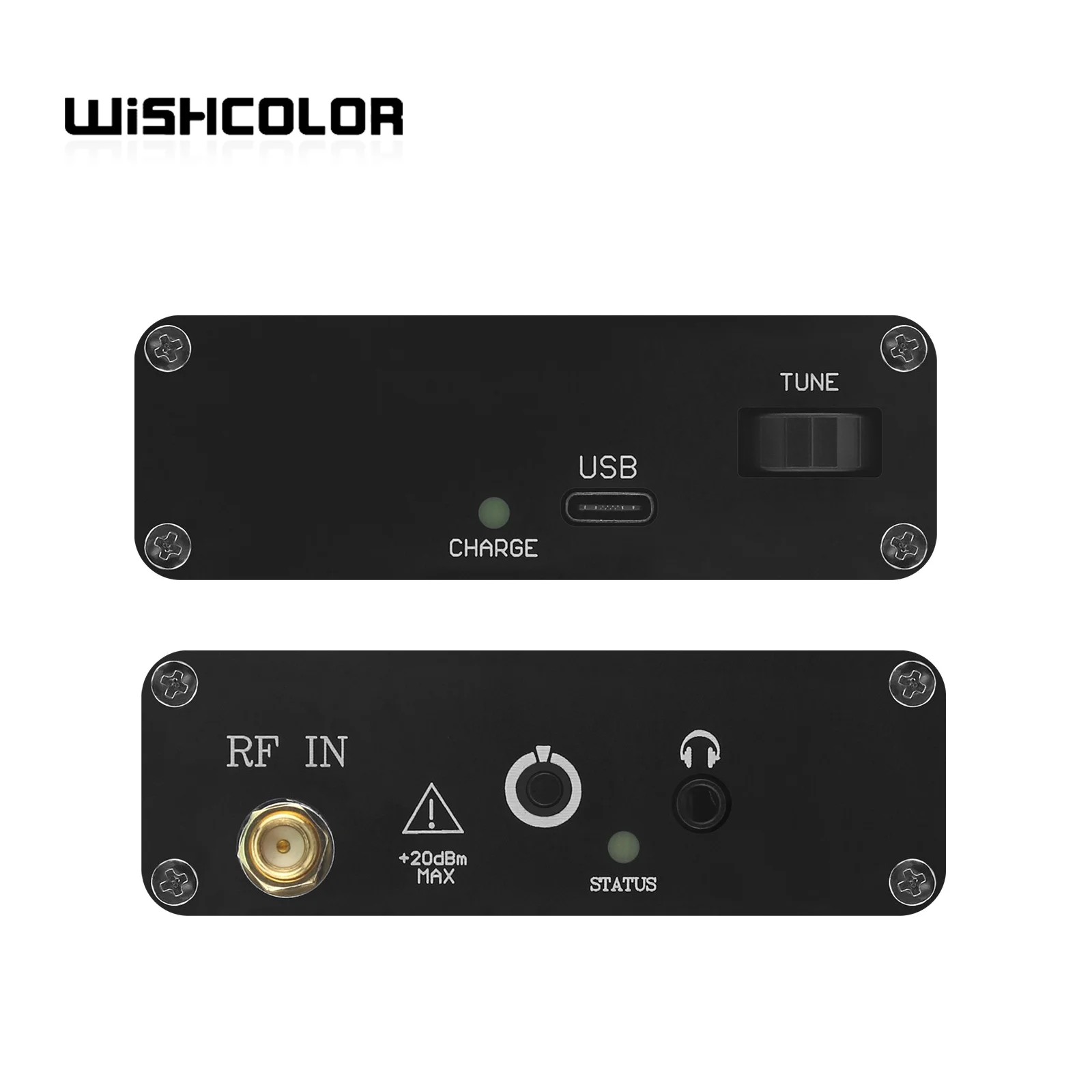 HAMGEEK SDR Dreamkit V2D 100KHz-2800MHz All Band Radio Portable Radio Receiver with 5.3MHz Bandwidth 4" Screen for PC