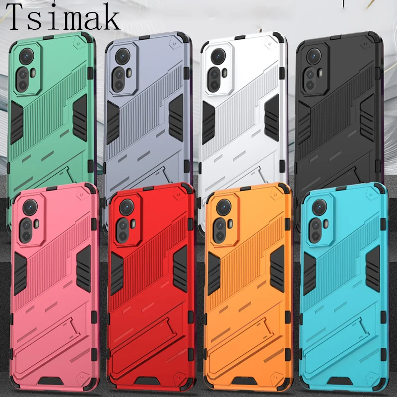 Shockproof Case For Xiaomi Redmi Note 12 13 Pro Plus + 12S 4G 5G Protect Armor Holder Back Coque for Redmi 12C 13C Phone Cover