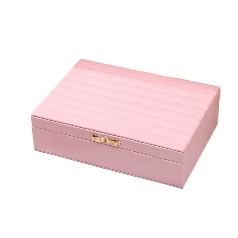 

PU Leather Bracelet Display Box Velvet Inner Rings Necklace Jewelry Storage Boxes Organizer Holder Bracelet Carrying Case