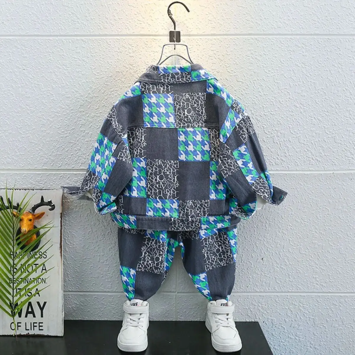 Children\'s Clothes Set Spring Autumn Jacket Pants Two Piece Boys Denim Set 2024 New Baby Fashion Clothing Suit