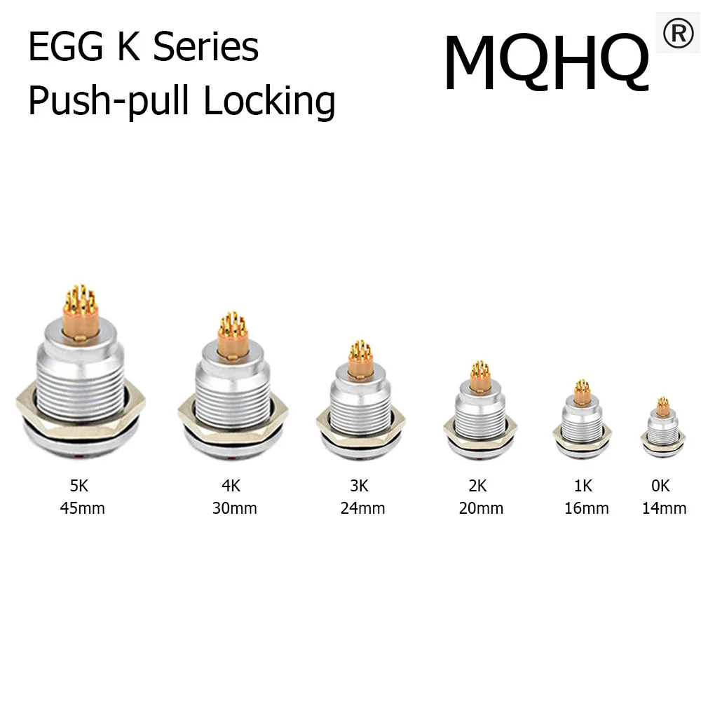 

Free Shipping EGG 0K 1K 2K 3K 4K 5K Female Compatible with Lemo Push Pull Self Locking Hold Connector