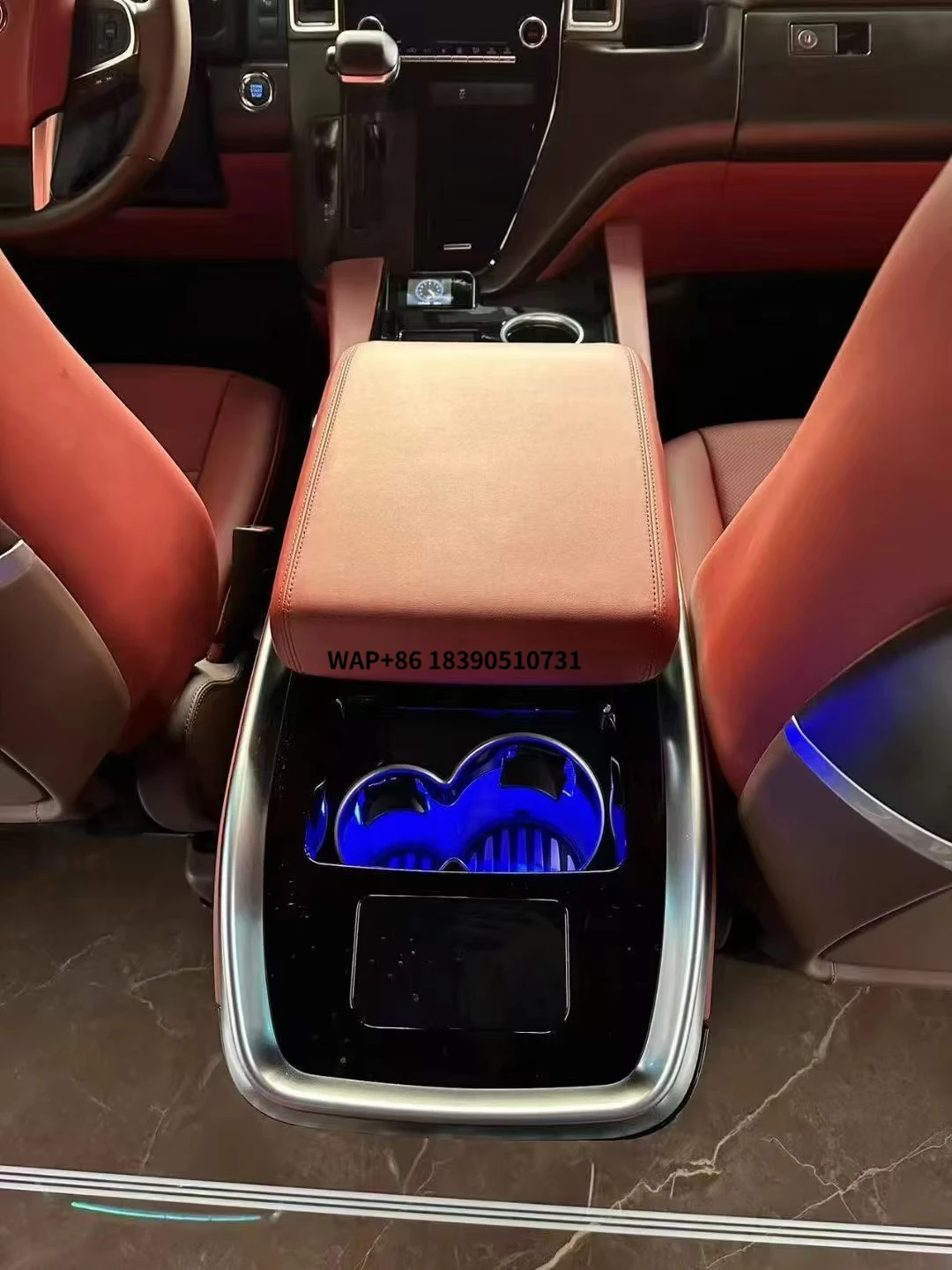 

Mercedez-benz V260 Front Car Center Console Storage Compartment Cup Holder USB Charger Luxury Armrest In-car