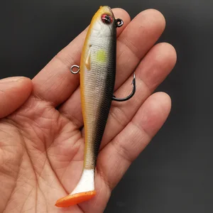 ANFS-مجموعة إغراء الصيد الناعم ، طعم السباحة الممتاز لصيد سمك القاروص ، المياه العذبة والمياه المالحة ، 5 قطع أعلى 8 مبيعات مقابل فاكتور 5-أوتار باس - رقم 7