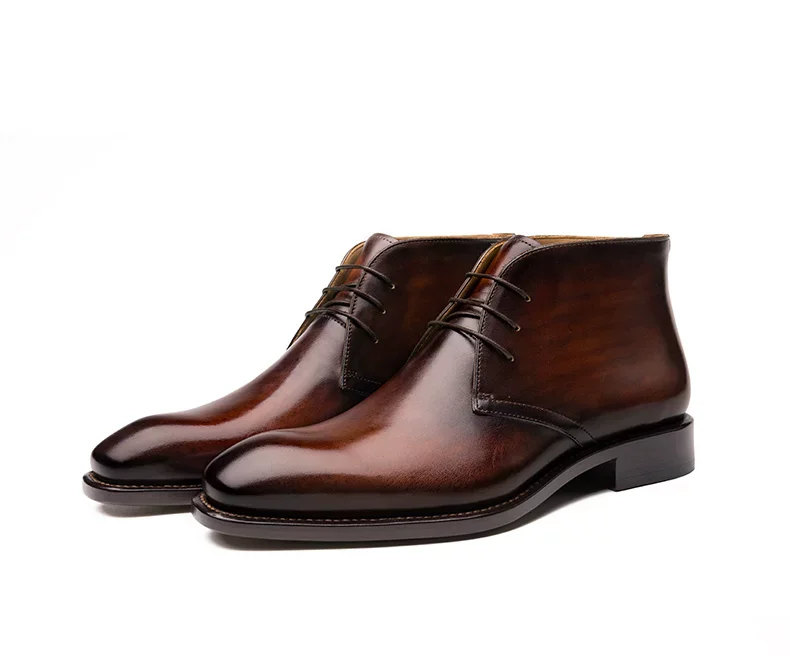 men cow skin boots male boots shoes