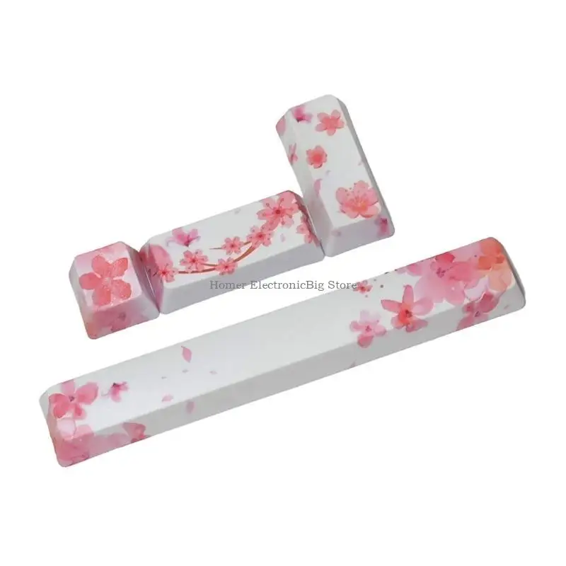 4 Keys PBT Five Sides Dye Subbed Keycaps OEM Profile 6.25 Space ESC Enter Caps for DIY Mechanical Keyboard